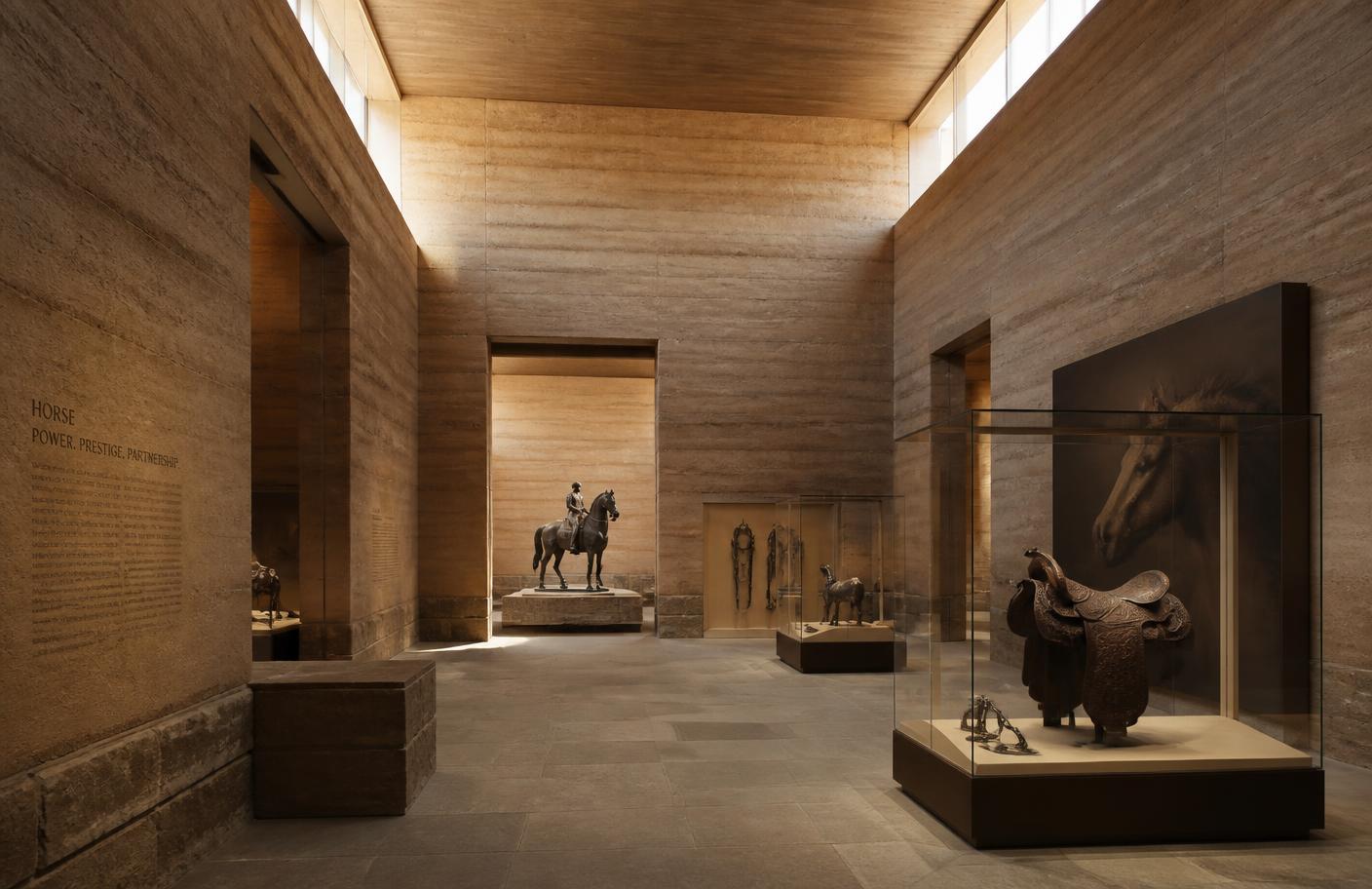 Heritage museum gallery — concept. Illustrative imagery.